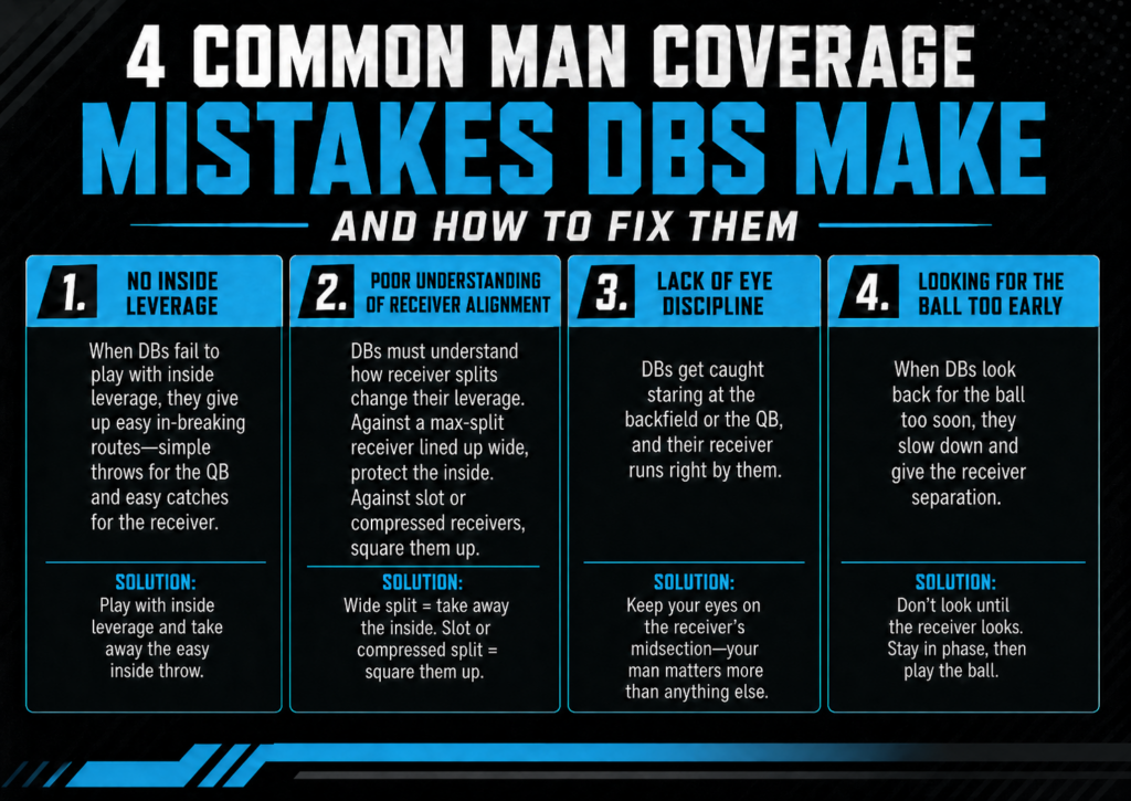 4 Common Mistakes That Defenders Make in Pass Coverage
